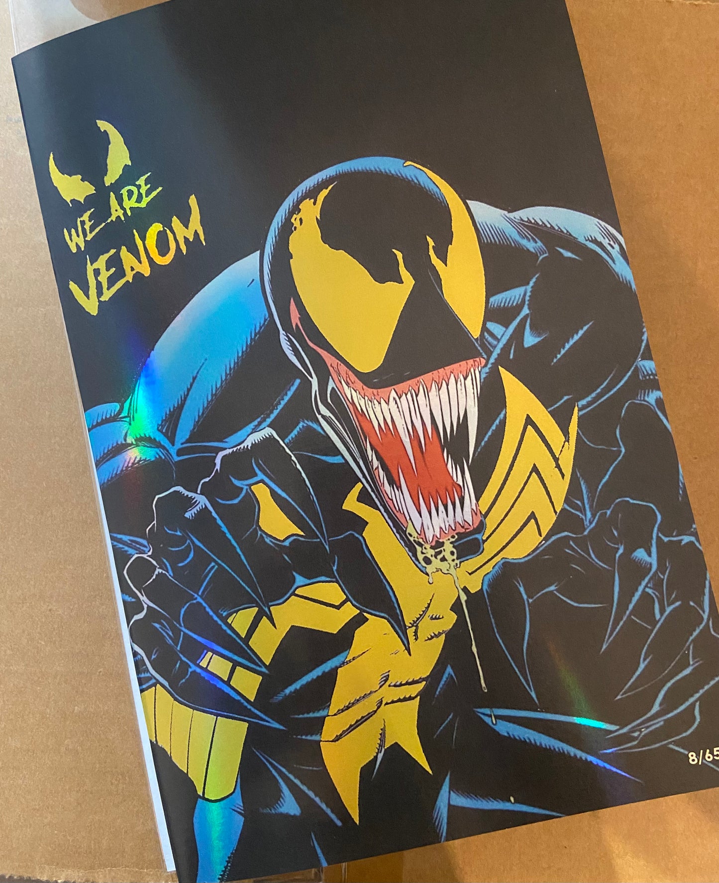 New York Comic Con Exclusive - 50 Years of Sam Artbook - small print. ‘We Are Venom’ Gold Emblem