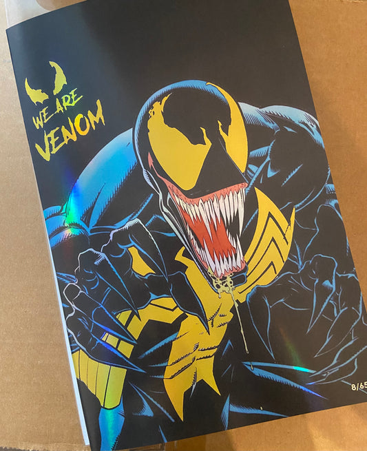New York Comic Con Exclusive - 50 Years of Sam Artbook - small print. ‘We Are Venom’ Gold Emblem