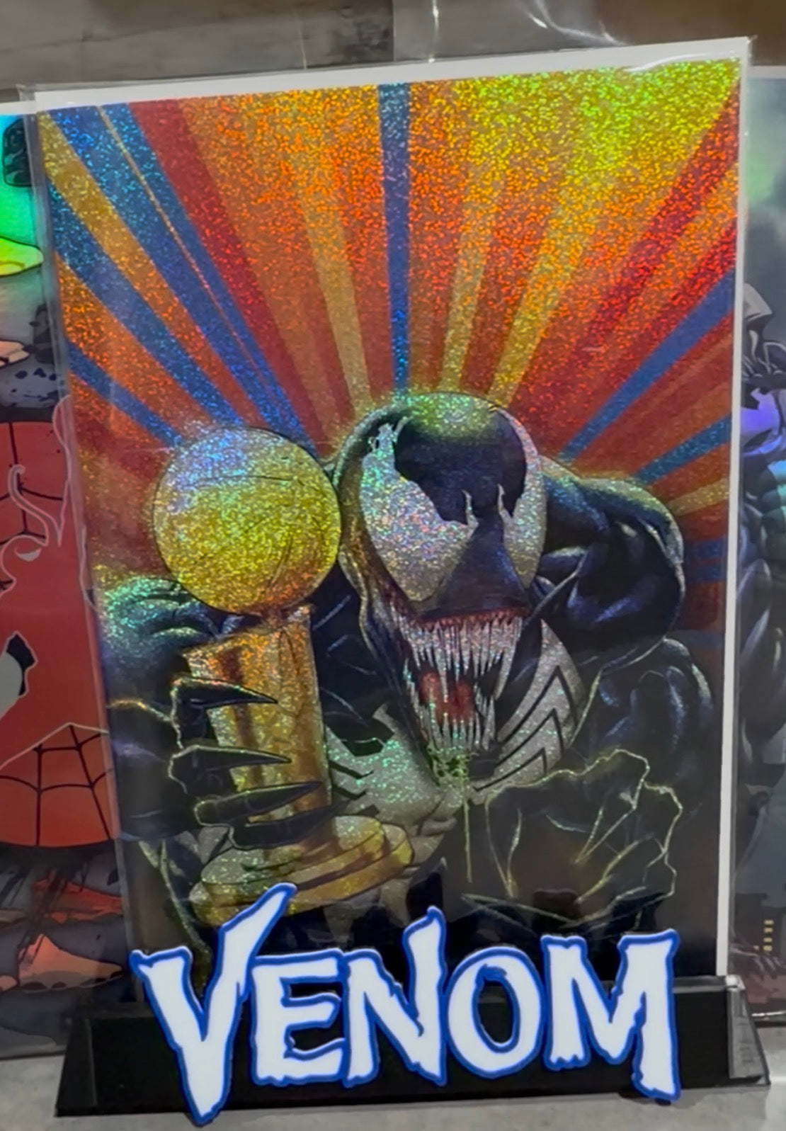 NYCCC Exclusive. Sold Out at the show but had a couple left in the folder. Knicks in confetti foil finish.