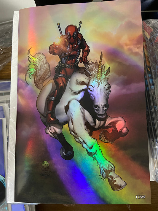 Walden Wong’s Sketchbook - Deadpool and his pet unicorn